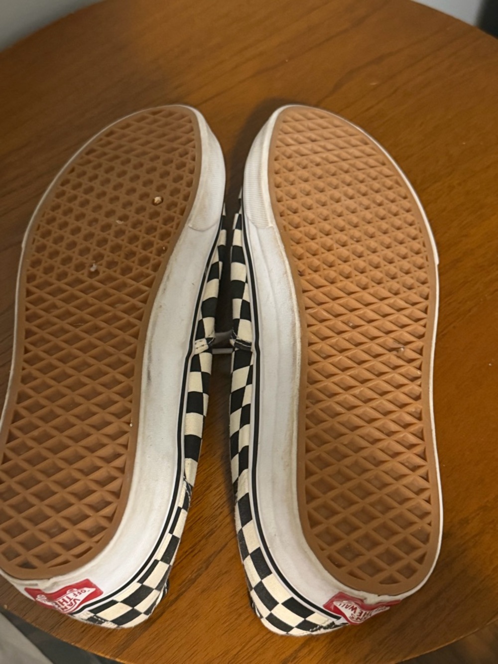 Vans Authentic Checkerboard Sneakers – Black/White - Picture 7 of 7